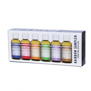 Pure-Castile Soap Liquid Rainbow Sampler 59ml x 6 Pack