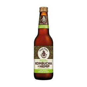 Organic Kombucha + Hemp Cucumber Melon & Mint 330ml x 12 Pack