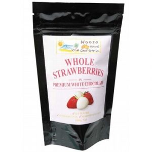 Whole Strawberries in Premium White Chocolate 100g