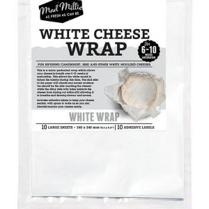 White Cheese Wrap (240x240mm sheets) x 10 Pack